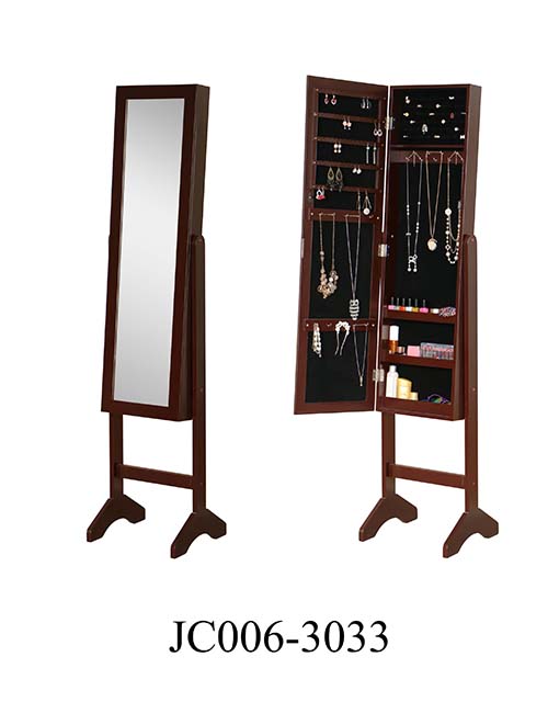 Factory modern display cabinet jewelry with mirror   JC006-3033