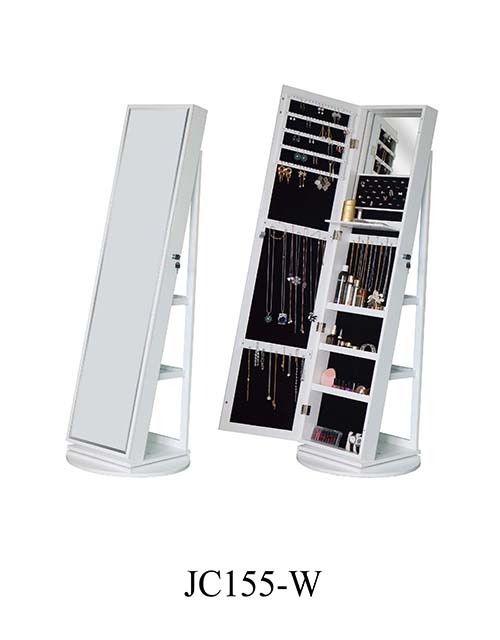 Hot sell wooden dressing mirrored jewelry cabinet